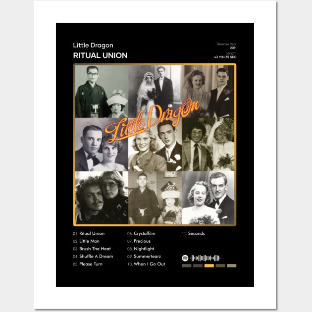 Little Dragon - Ritual Union Tracklist Album Wall Art by 80sRetro